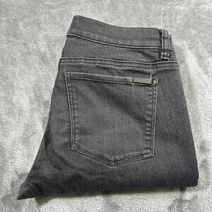 White House Black Market Jeans Womens S‎ Black Skinny Leg Low Rise Dark Wash
